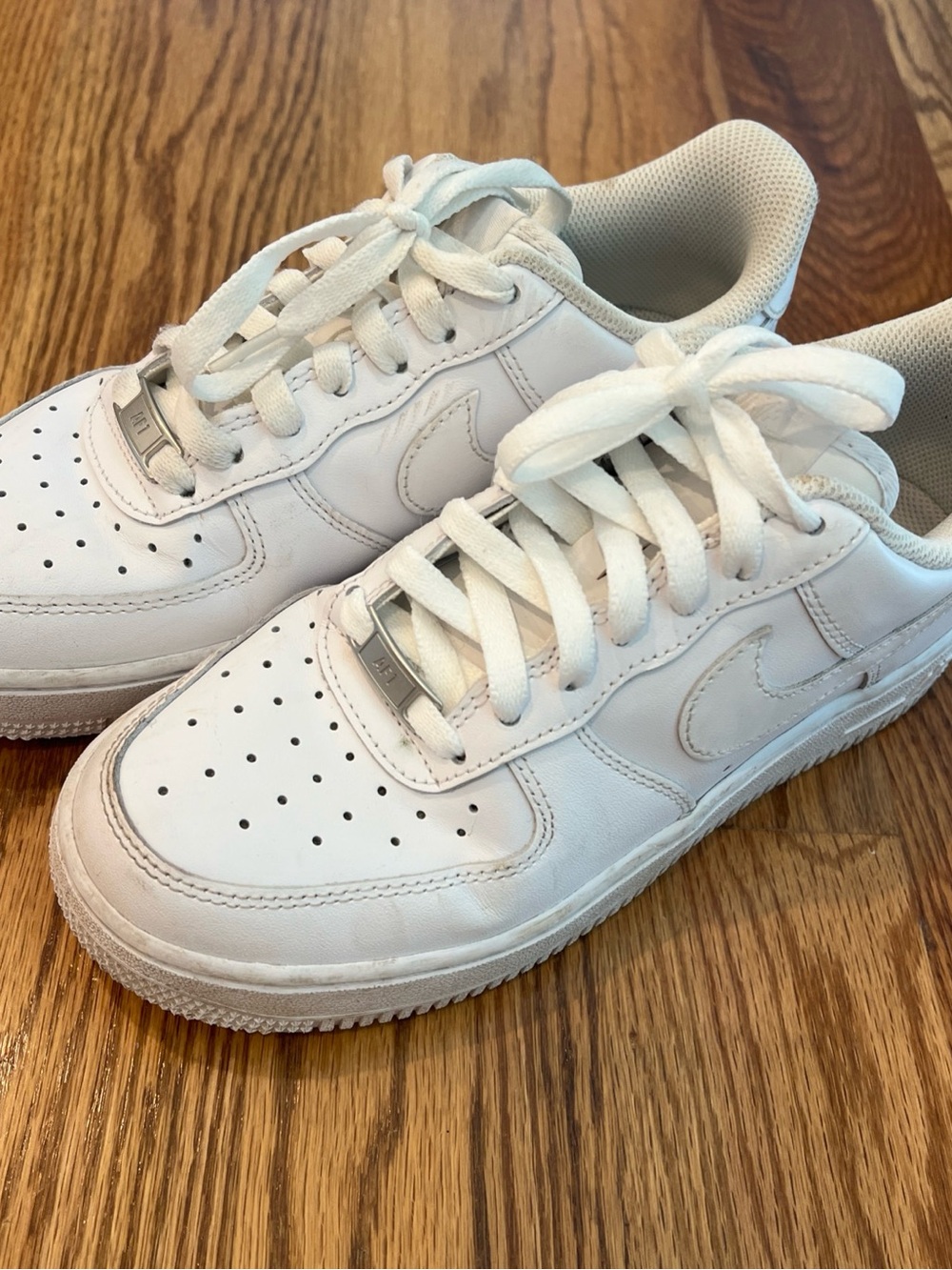 Nike White Mesh Low-Top Sneakers